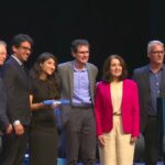 Lethícia B. Costa durante a cerimônia de colação de grau de seu mestrado na UFMS.
